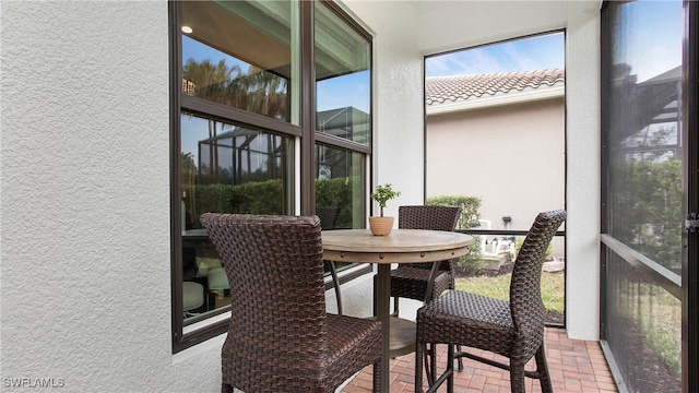 view of sunroom / solarium