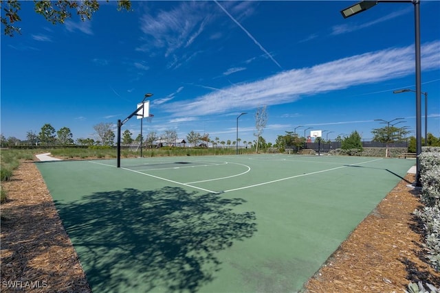 view of sport court