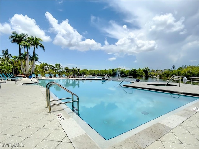 pool featuring a patio