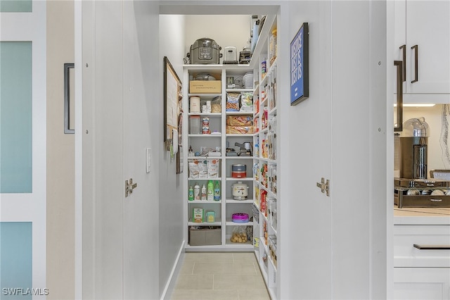 view of pantry