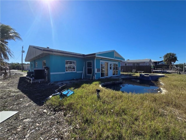 view of rear view of property