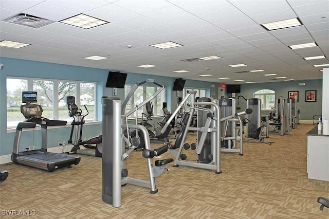 view of workout area