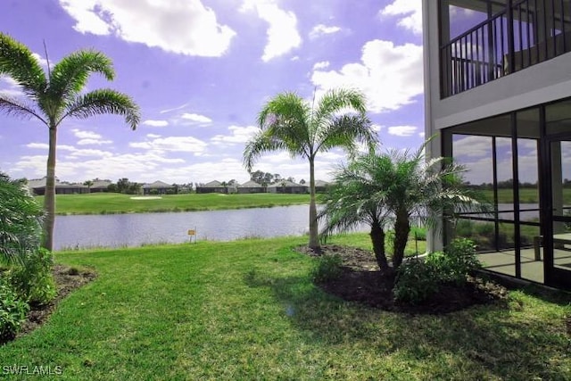 view of water feature