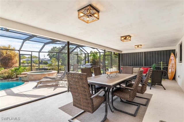 view of sunroom / solarium