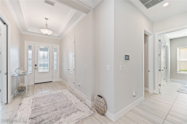 view of tiled foyer