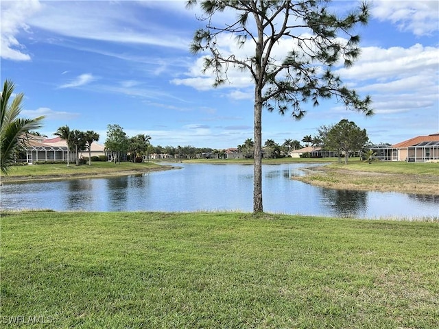 view of water feature