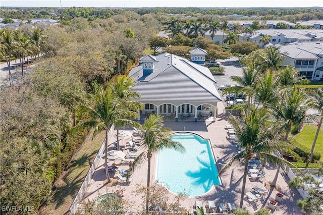 birds eye view of property