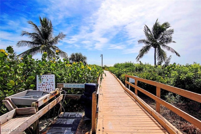 view of dock