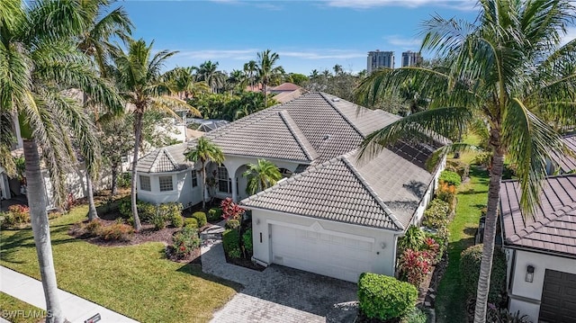 birds eye view of property