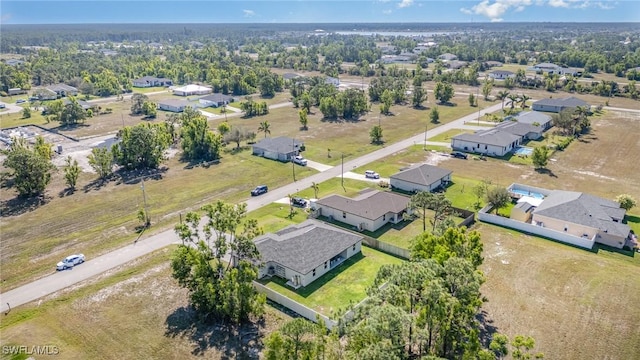 bird's eye view featuring a residential view