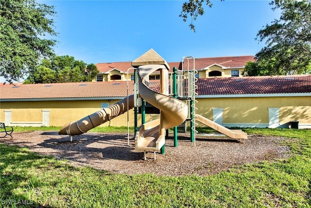 view of play area