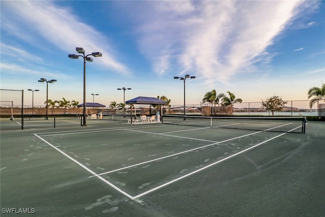 view of tennis court