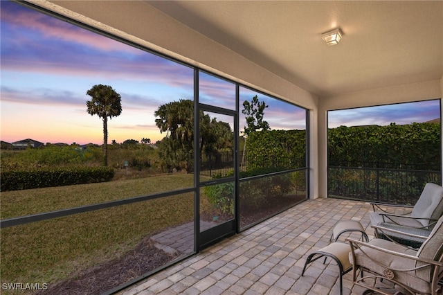 view of sunroom / solarium