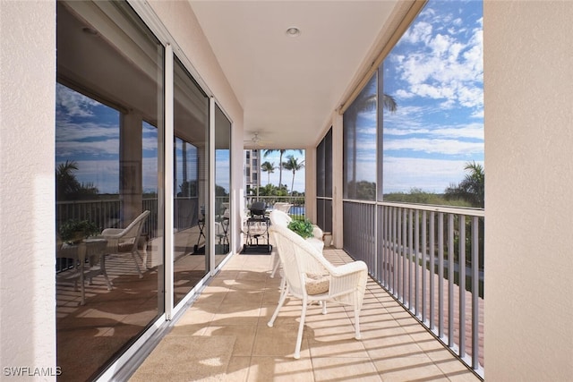 view of balcony