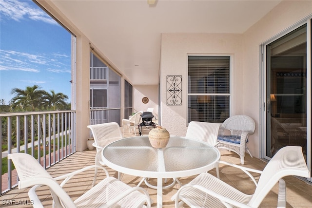 view of balcony