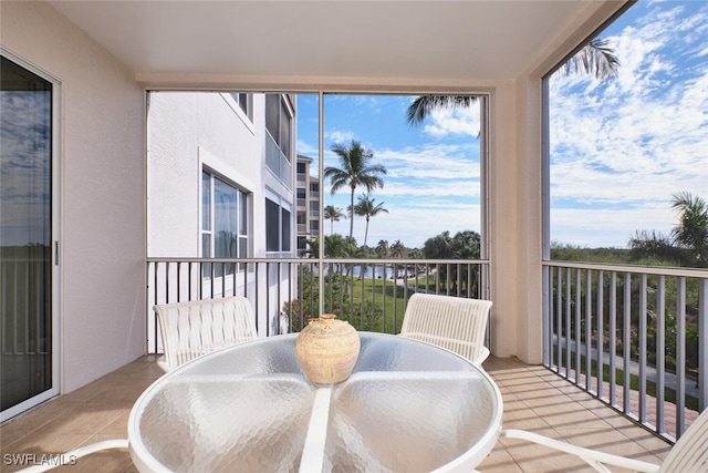 view of balcony