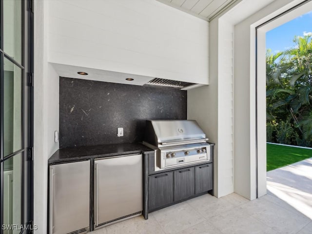 view of patio / terrace with area for grilling and grilling area