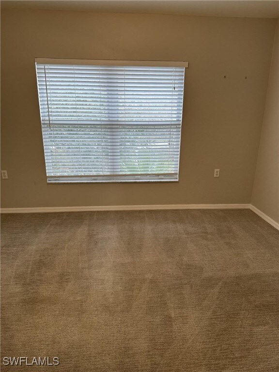 spare room featuring carpet flooring