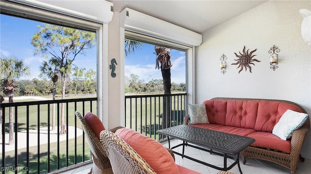 view of sunroom