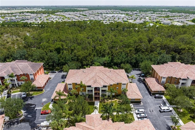 drone / aerial view with a residential view