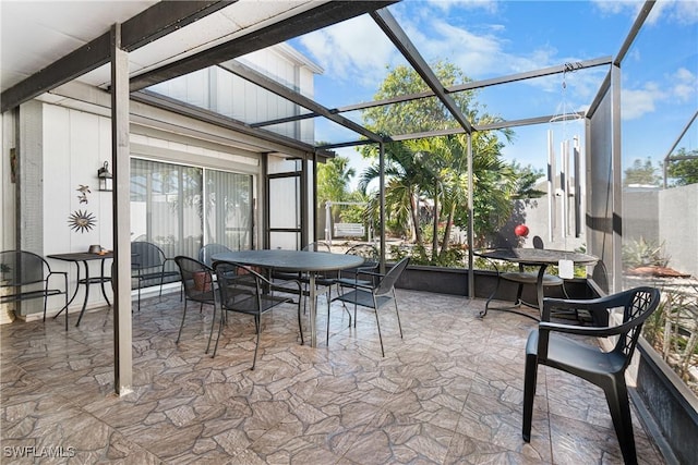 sunroom featuring a healthy amount of sunlight