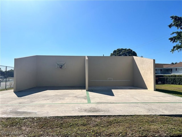 view of patio / terrace featuring fence