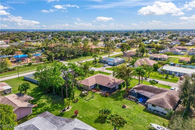 aerial view featuring a residential view