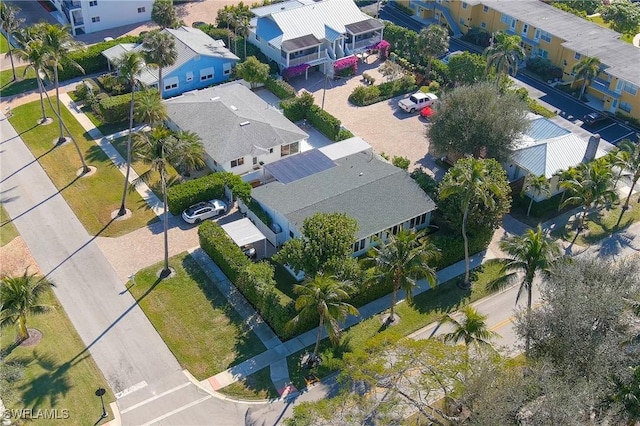 drone / aerial view featuring a residential view