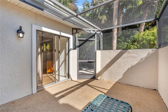 view of sunroom