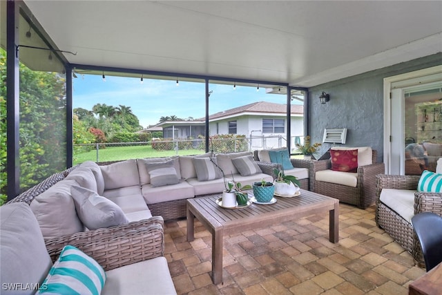 view of sunroom / solarium