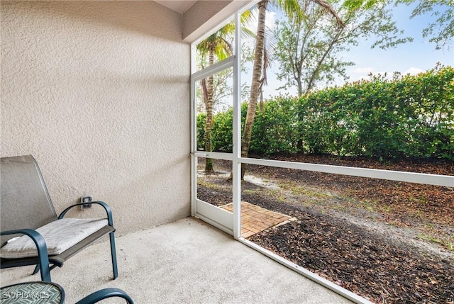 view of sunroom / solarium