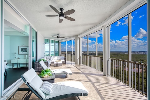 view of sunroom / solarium