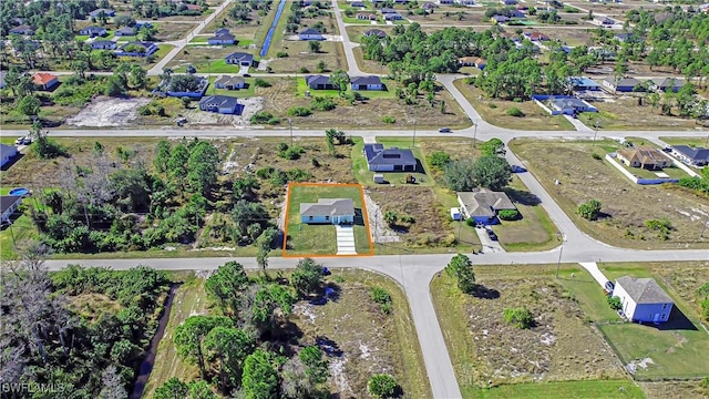 aerial view featuring a residential view