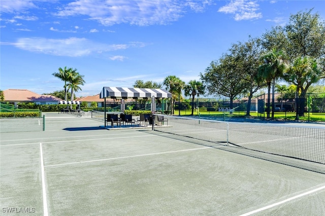 view of tennis court