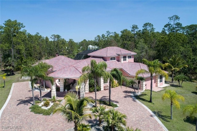 view of mediterranean / spanish house