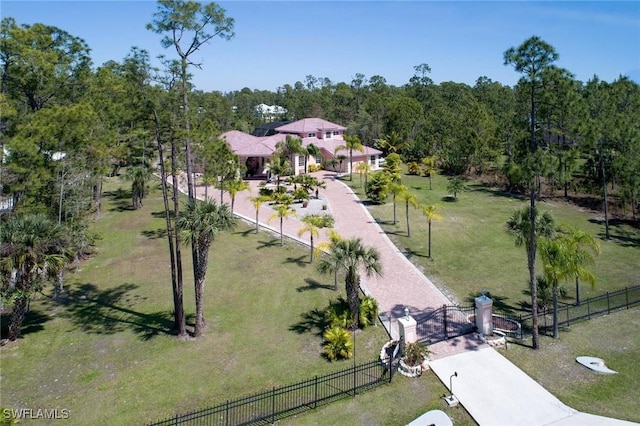 birds eye view of property