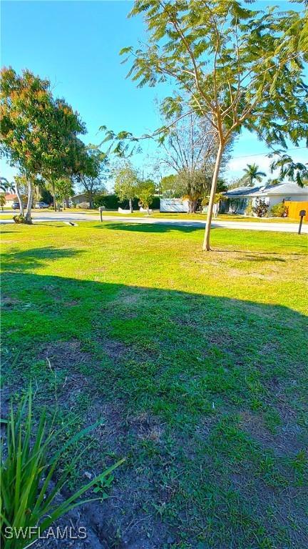 view of community with a lawn