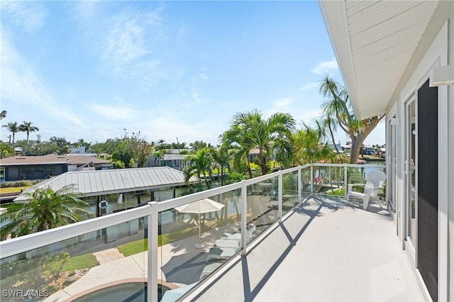 view of balcony