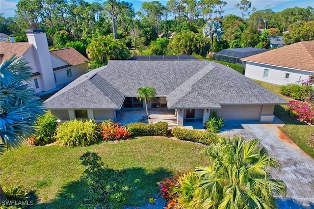 birds eye view of property