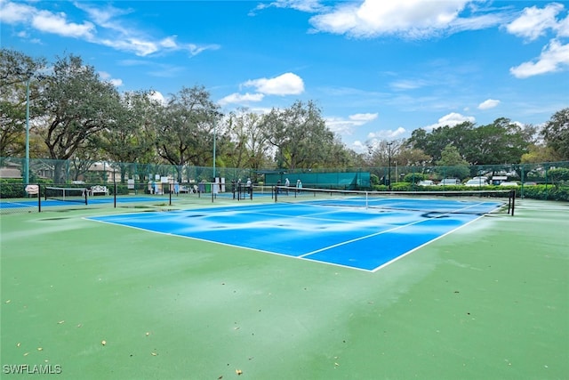 view of sport court