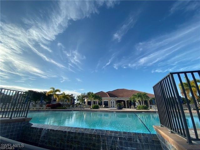 view of pool