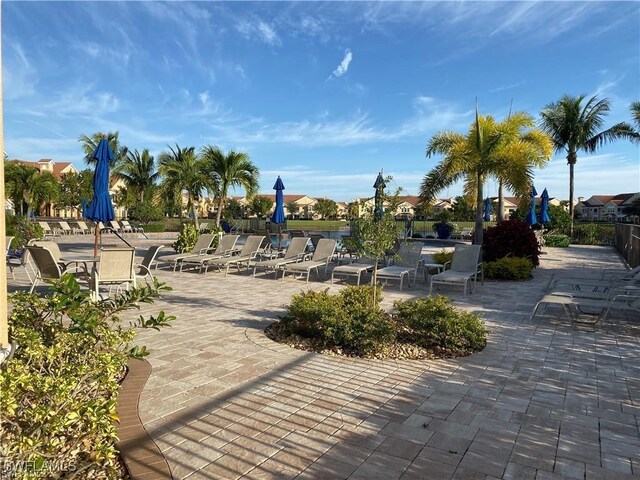view of home's community featuring a patio area