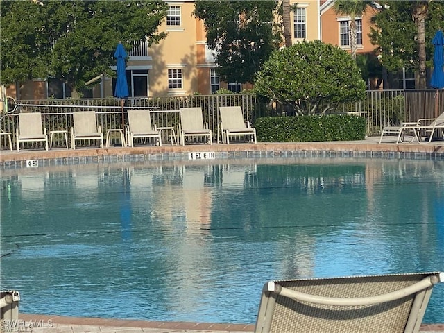 pool with fence