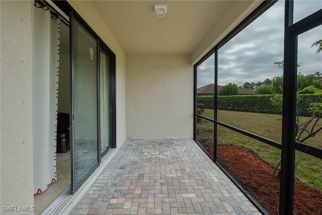 view of sunroom / solarium