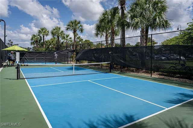 view of sport court