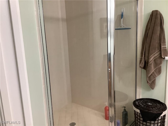 bathroom with an enclosed shower