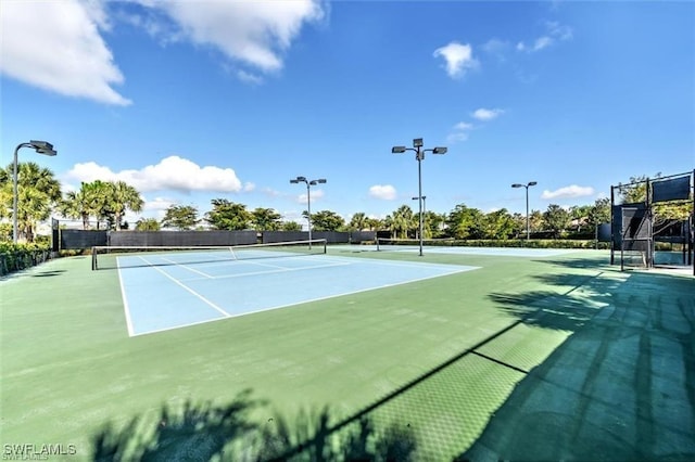 view of sport court