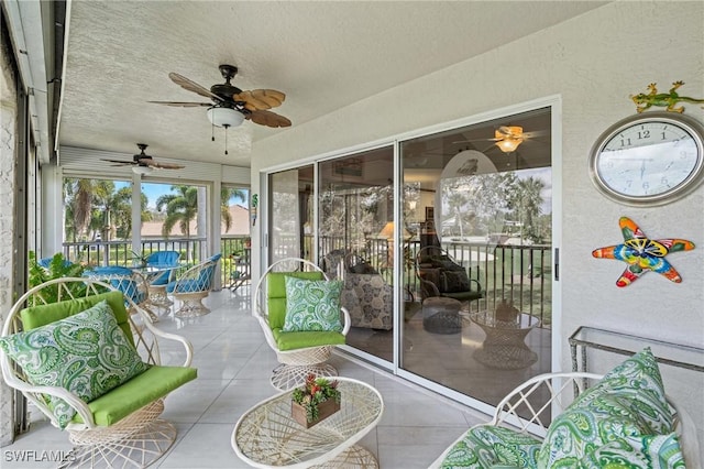 view of sunroom