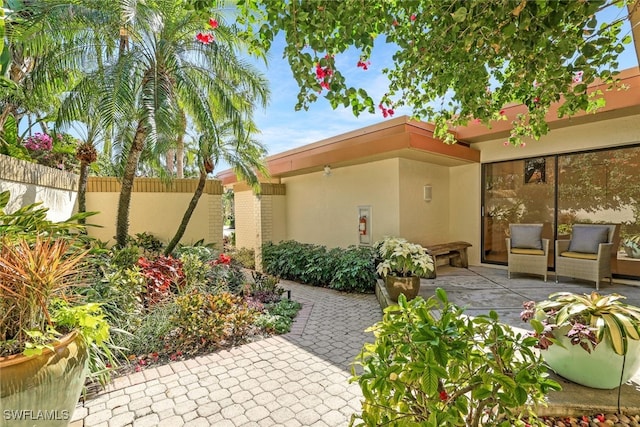 view of patio / terrace with fence