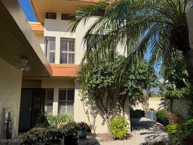 view of property exterior featuring stucco siding